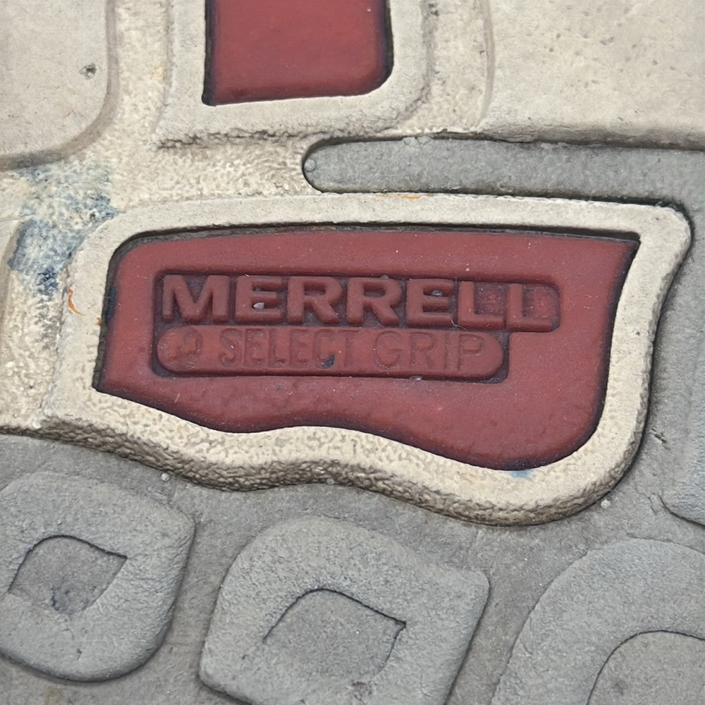 Merrell Wild Poppy Light Red Leather Slip On Sandal Size 9 MR7293A - Picture 6 of 7